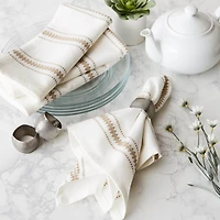 DII® Stone Zig Dobby Stripe Cloth Dinner Napkins, 6ct.