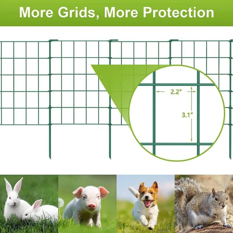 NEX™ Green Rustproof Folding Metal Fencing, 10ct.