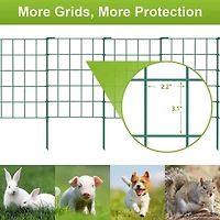 NEX™ Green Rustproof Folding Metal Fencing, 10ct.