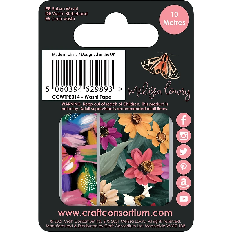 Craft Consortium Midnight Flight Washi Tape Set