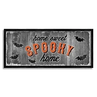Stupell Industries Sweet Spooky Home Sign Framed Giclee Art
