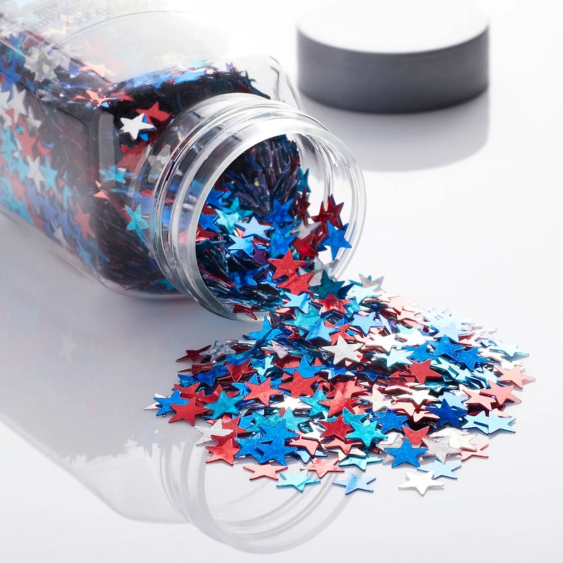 Star Spangle Specialty Polyester Glitter by Recollections™, 0.73oz.