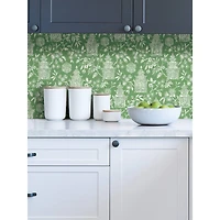 NuWallpaper Green Danson Peel & Stick Wallpaper