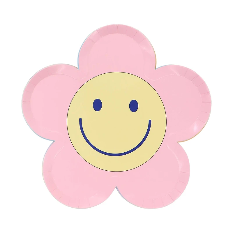 24 Packs: 8 ct. (192 total) 7" Smiling Flower Dinner Plates by Celebrate It™