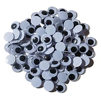 Creativity Street® 10mm Black Glue-On Wiggle Eyes, 100ct. 