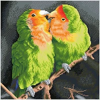 Diamond Dotz® Intermediate Nick and Lucy Pre-Framed Diamond Painting Kit