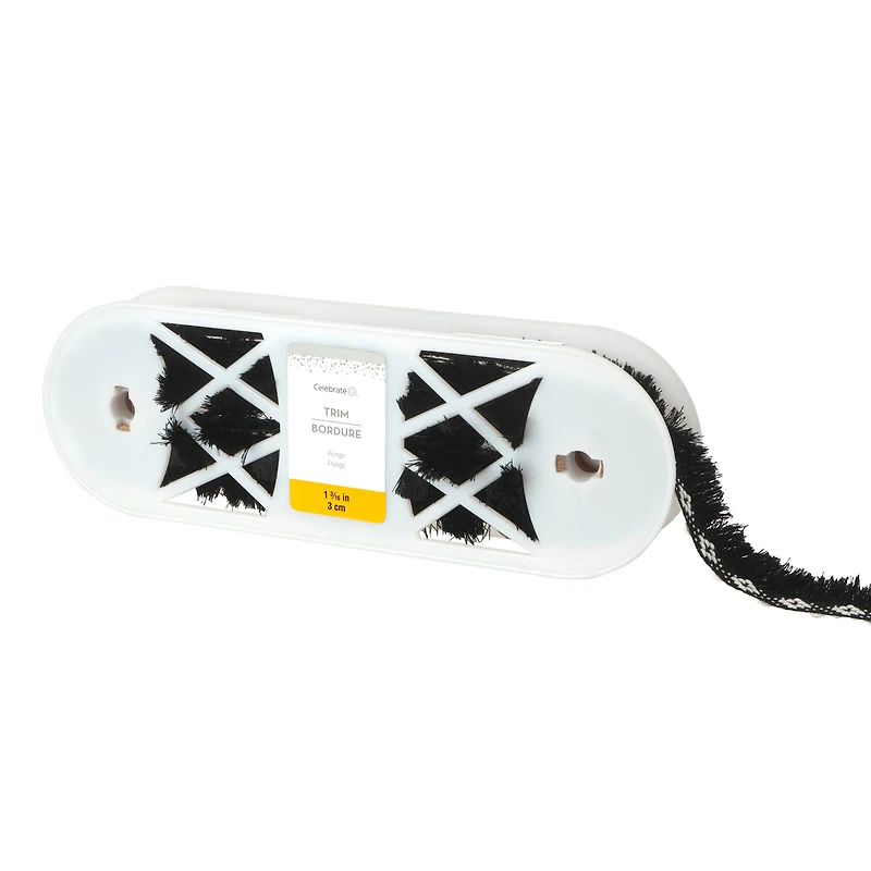 1 3/16" Diamond Jacquard Fringe Trim by Celebrate It