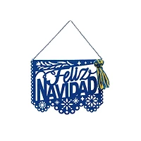 Blue Feliz Navidad Wall Sign by Ashland®