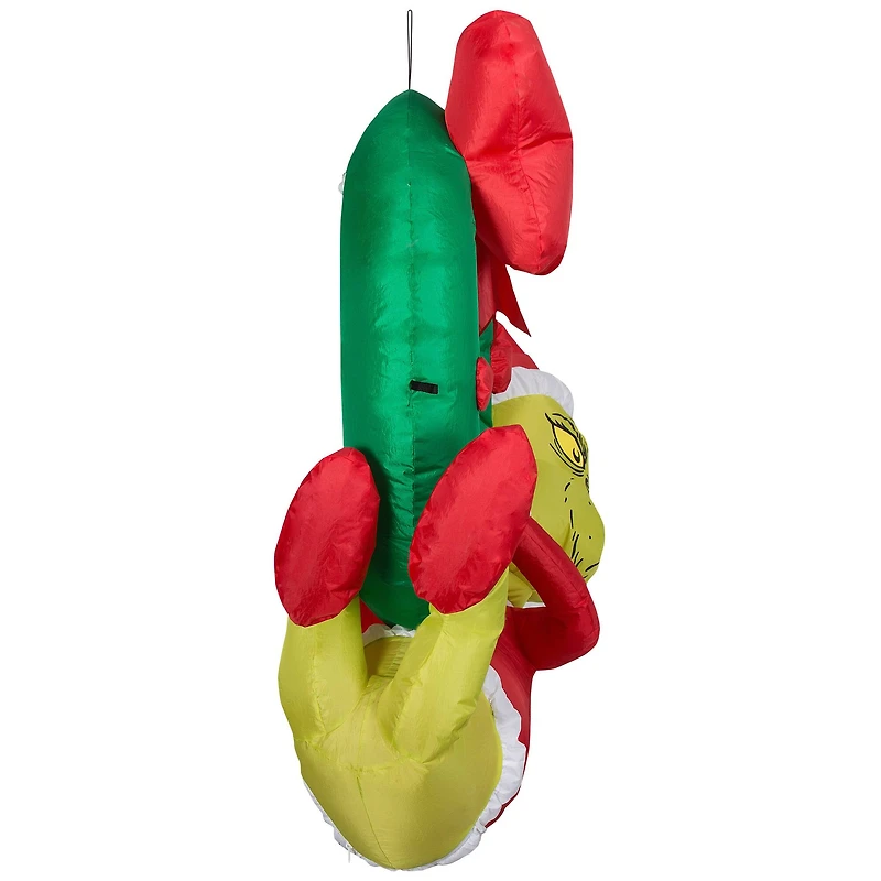 4ft. Airblown® Inflatable Dr. Seuss Grinch Hanging From Wreath
