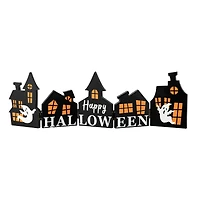 Glitzhome® 2ft. Halloween Hinged Haunted House Table Décor