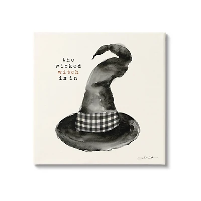 Stupell Industries The Wicked Witch Is In Halloween Canvas Wall Art