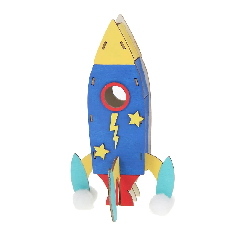 3D Rocket Wood Crafting Kit by Creatology™