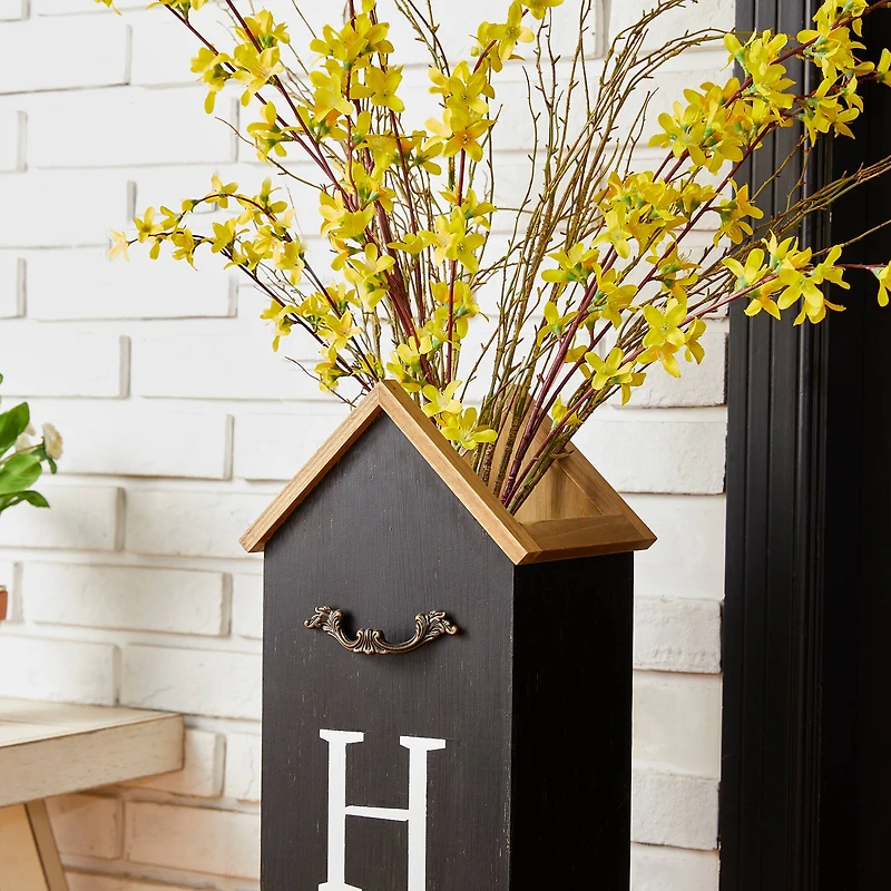 Glitzhome® 30" Wood Home Boxed Porch Sign