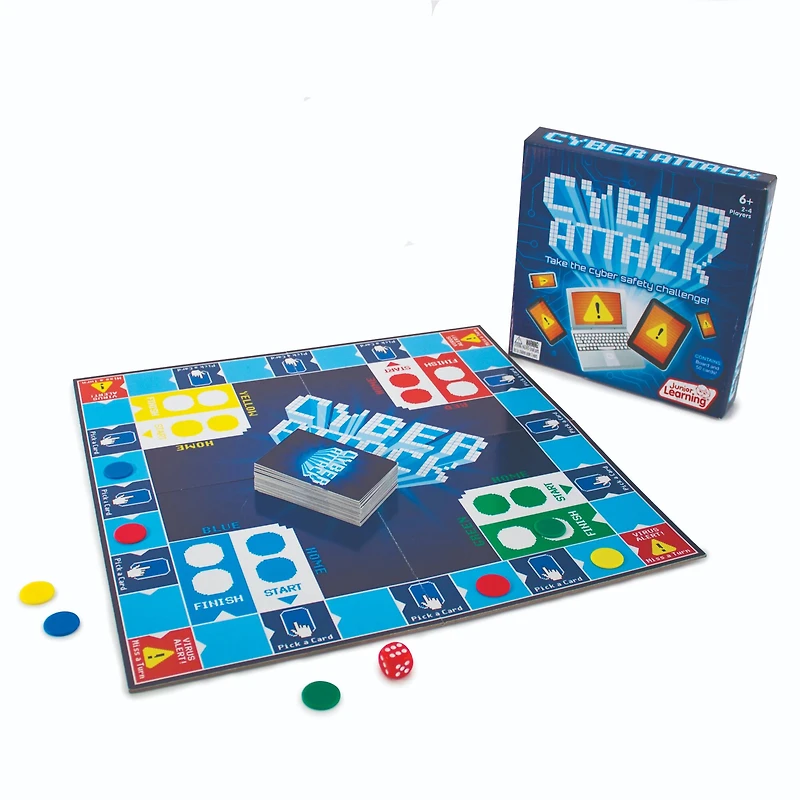 Junior Learning® Cyber Attack Educational Board Game