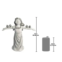 Design Toscano 12" Basking in God's Glory Little Girl Statue