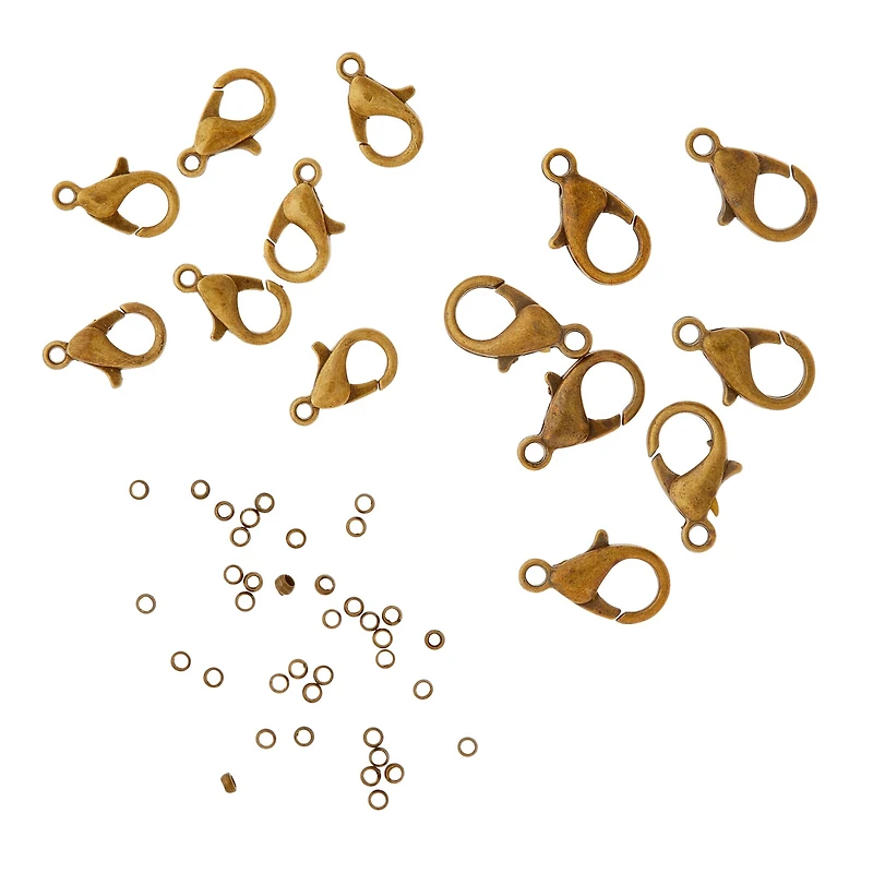 12 Packs: 76 ct. (912 total) Lobster Clasps and Crimps by Bead Landing™