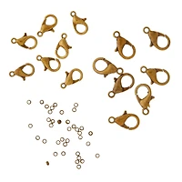 12 Packs: 76 ct. (912 total) Lobster Clasps and Crimps by Bead Landing™ 