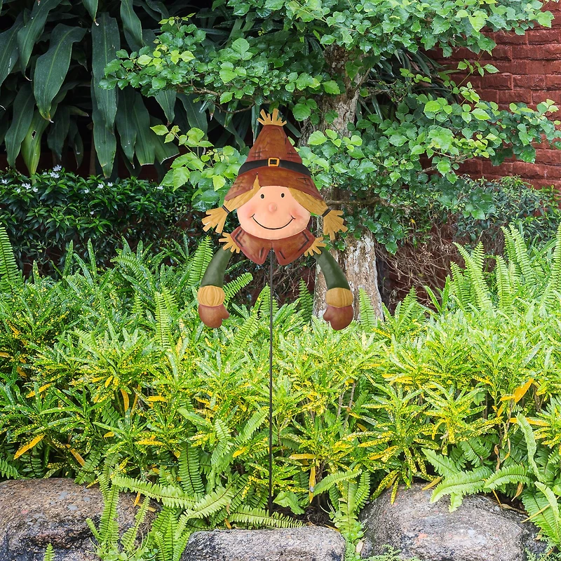 26" Scarecrow Gal Garden Stake