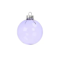 6 Pack 2.5" Translucent Lilac Glass Ball Ornaments by Ashland®