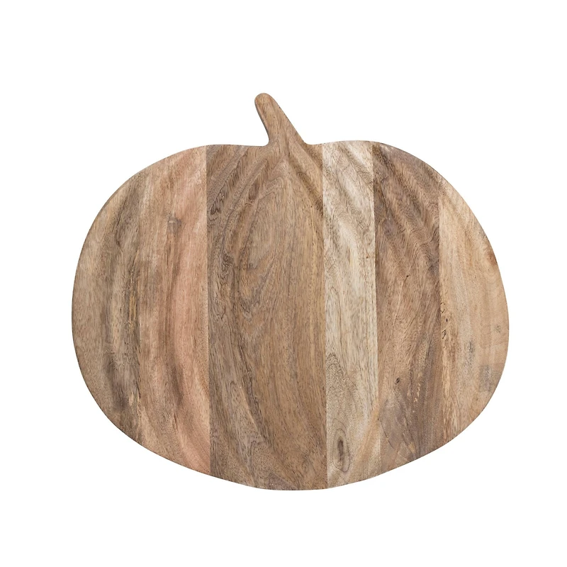 Hello Honey® 15" Natural  Pumpkin Mango Wood Cutting Board