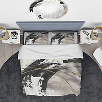 Designart 'Glam Painted Arcs I' Glam Bedding Set