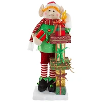 30" Santa's Little Animated Elf with Lighted Star Musical Christmas Figure
