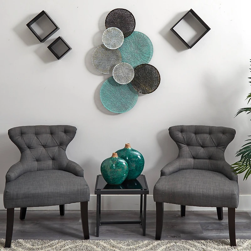 2.5ft. x 1ft. Layered Metal Wall Art Decor