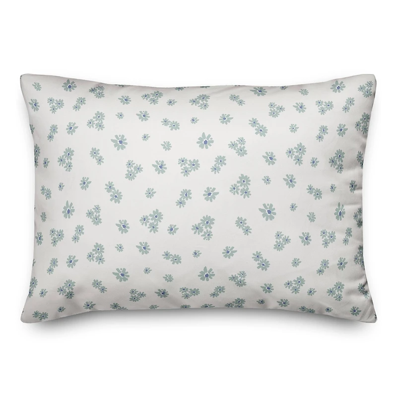 Daisy Pattern Throw Pillow
