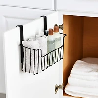 Household Essentials Over the Door Cut Out Metal Basket