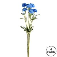 Blue Daisy Spray, 4ct.