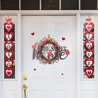 Glitzhome® 24" Metal Home Sweet Home Wall Décor with Changeable Shapes