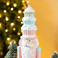 Glitzhome® 18.25" Resin Christmas Cupcake Nutcracker Table Decor