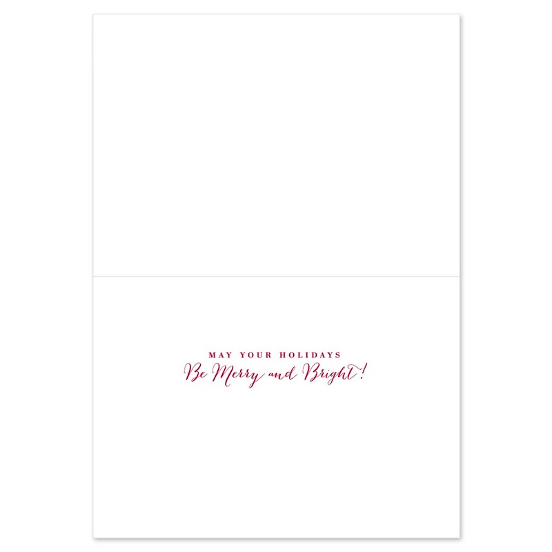 JAM Paper 5" x 7" Merry Pines Cards & Matching Envelopes Set, 16ct.