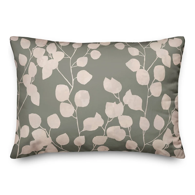 Sage Eucalyptus Throw Pillow