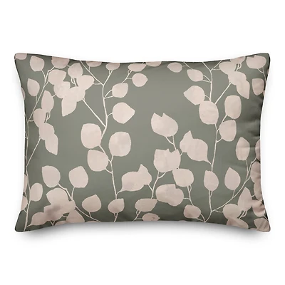 Sage Eucalyptus Throw Pillow
