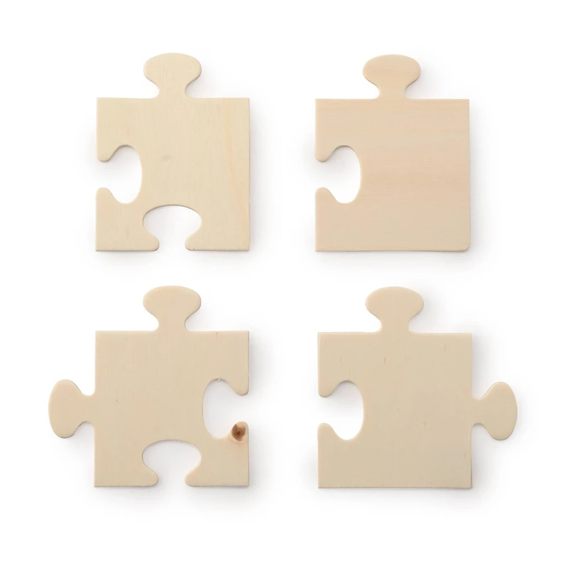 12 Packs: 9 ct. (108 total) Wooden Puzzle Shapes by Creatology™