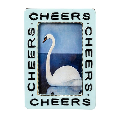 Hello Honey® Stoneware Photo Frame with Cheers Text