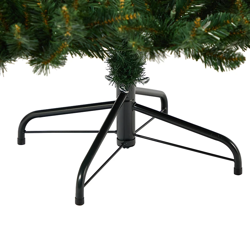 7ft. Pre-Lit Northern Rocky Spruce Artificial Christmas Tree, Clear LED Lights