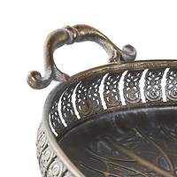 Brass Tree Patterned Tray Set