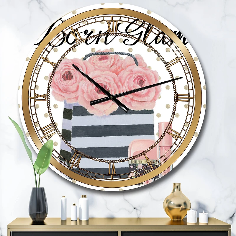 Designart 'Simply Splendid Ii Glam Wall Clock