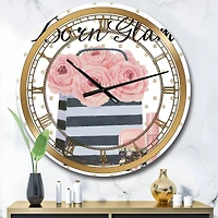 Designart 'Simply Splendid Ii Glam Wall Clock