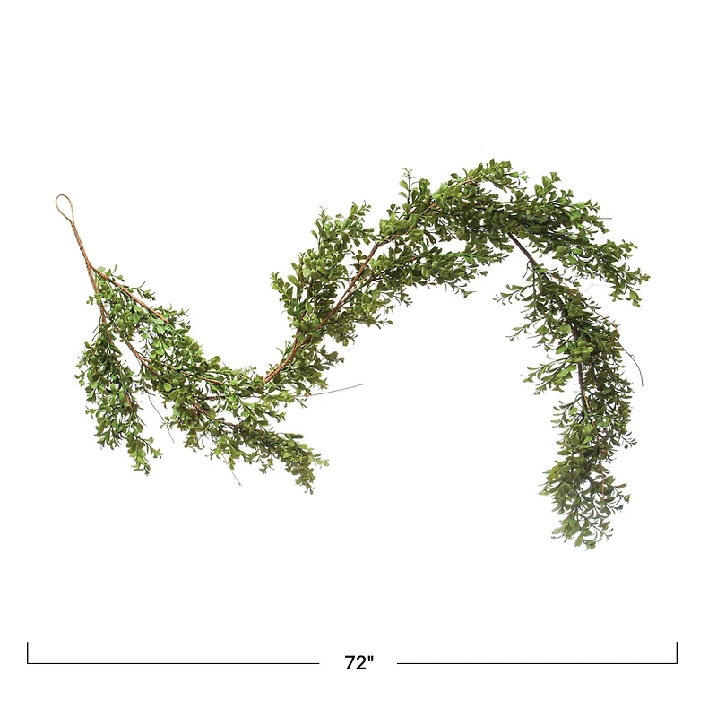 Hello Honey® 6ft. Faux Boxwood Garland