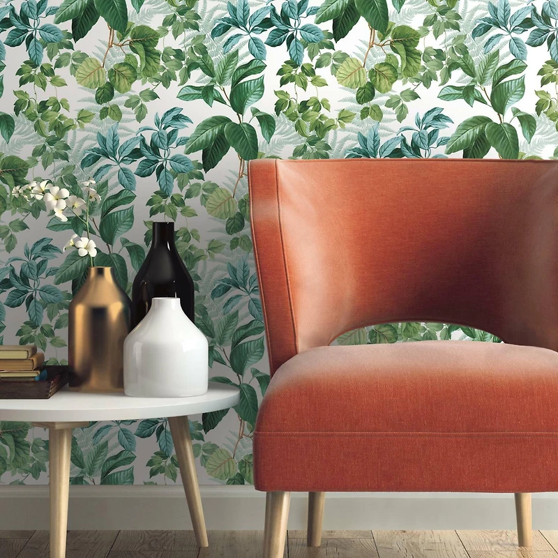 RoomMates Rainforest Leaves Peel & Stick Wallpaper