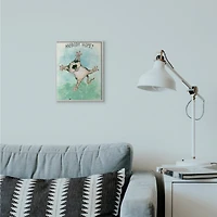 Stupell Industries Anybody Home Funny Cat Cartoon Pet Design Framed Wall Art