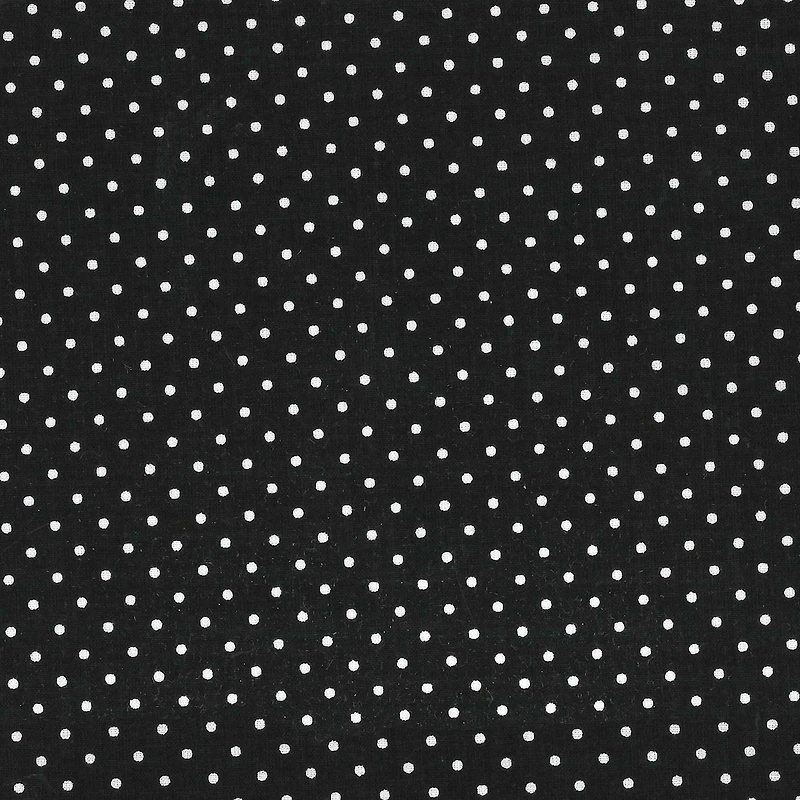 Fabric Traditions Black & White Pin Dot Cotton Fabric