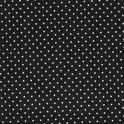 Fabric Traditions Black & White Pin Dot Cotton Fabric