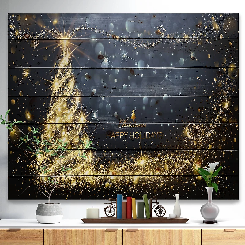 Designart - Sparkling Shining Light Christmas Tree