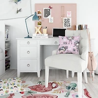 Designart 'Rock Girl Super Star Street Dance' Modern Teen Bedding Set