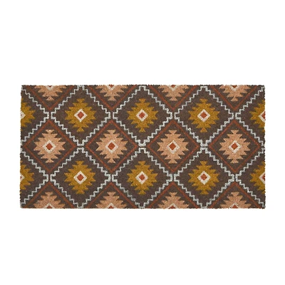 Hello Honey® Multicolor Geometric Print Coir Doormat