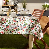 DII® Garden Floral Print Outdoor Tablecloth With Zipper 60x120"